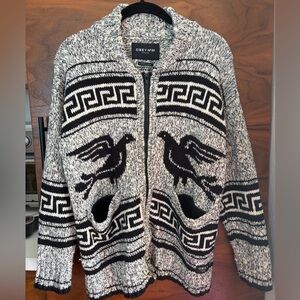 Obey Eirine Zip-Up Cardigan Sweater